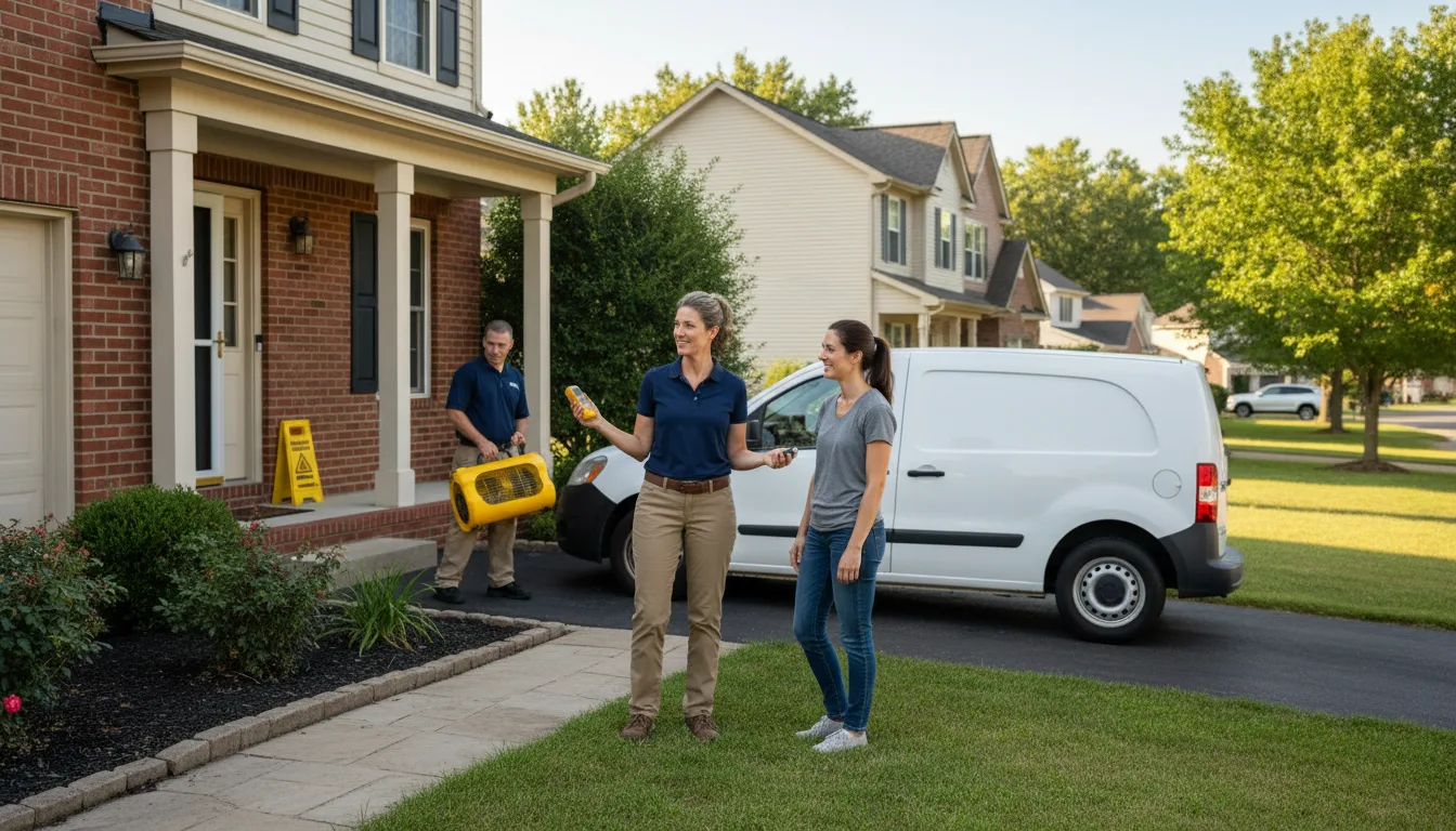 Water restoration image for Dehumidification And Cleanup Services in Union Bridge, MD